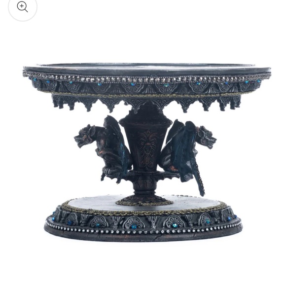 Katherine’s Collection 2023 Seers & Takers 11X7 Skull Cake Stand